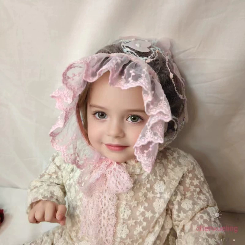 Lace cute children's hat for new born