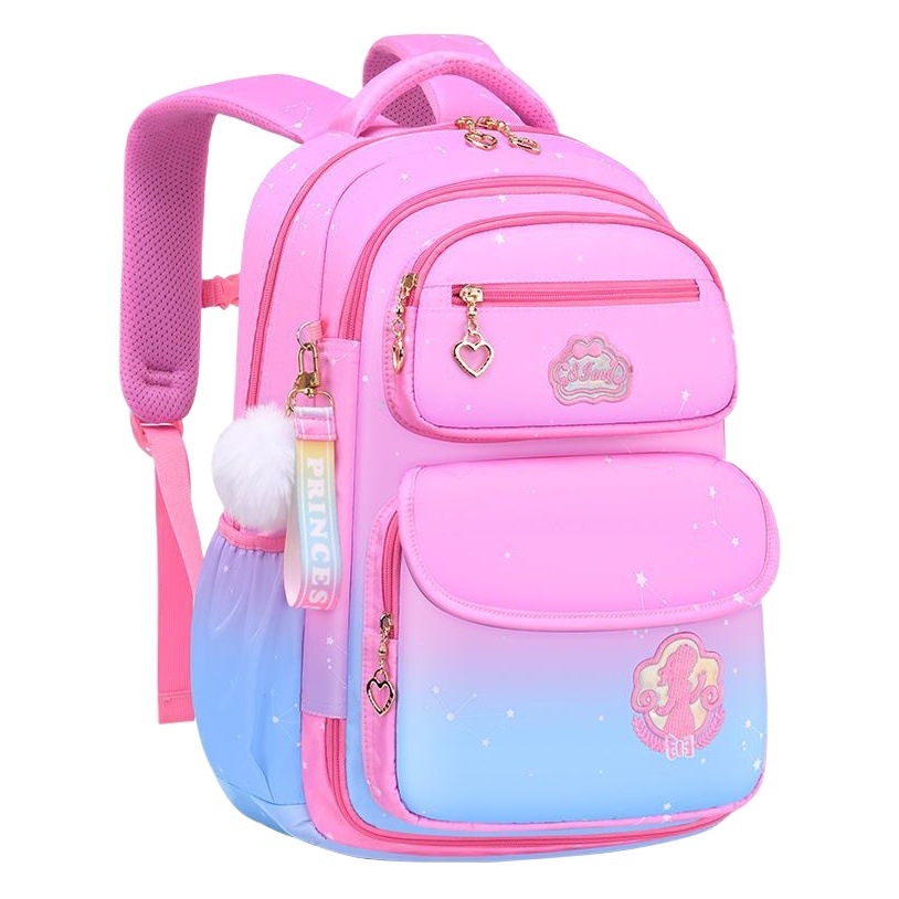 Nuevo estudiante de la escuela primaria schoolbag chica grado 1-3-6 5 niños de la princesa puerta del refrigerador mochila ligera reducción de carga al por mayor