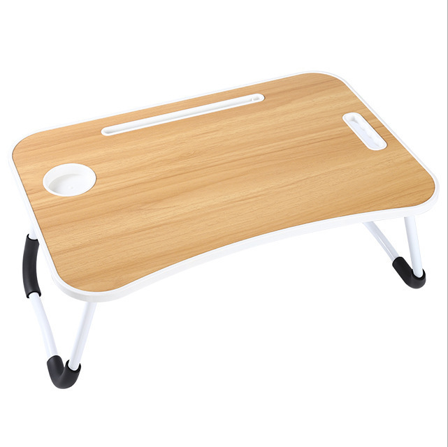 Escritorio de cama plegable mesa de computadora dormitorio dormitorio dormitorio estudio casero pequeña mesa de madera sólida