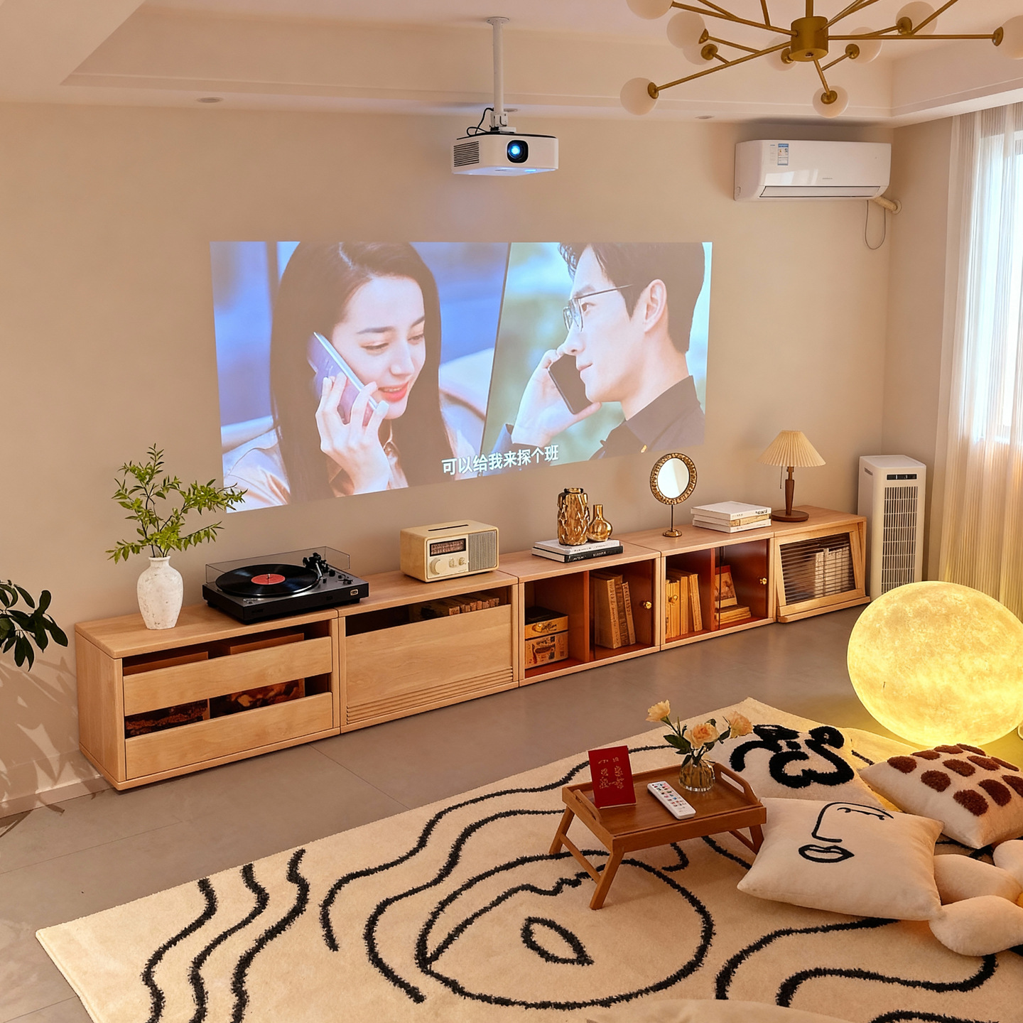 Gabinete de televisión modular sala de estar doméstica 2025 nuevo armario de almacenamiento de suelo armario de combinación armario de televisión