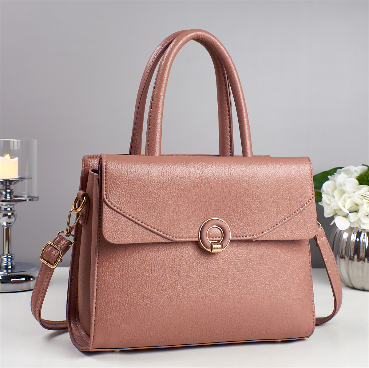 Bolsos de mujer de todo fósforo de moda Bolsos de mensajero de madre de mediana edad de mujer Bolsos de hombro de moda de todo fósforo Bolsos de mujer con textura