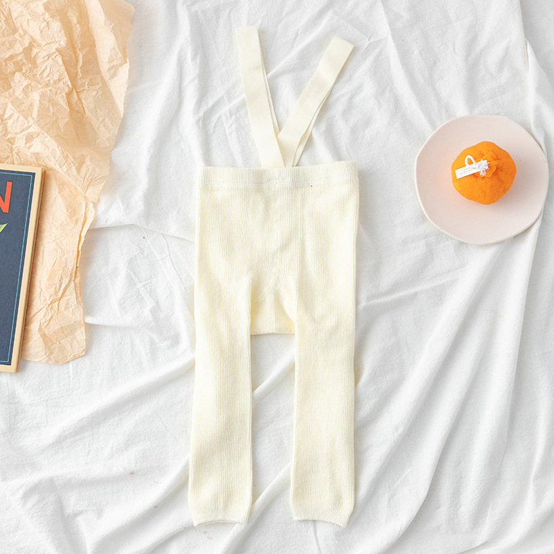 Celebridad de Internet Comercio exterior pantalones de levantamiento de pesas pantimedias de bebé primavera y otoño bebé polainas recortadas cintura alta protección del vientre pantalones de la Liga niños