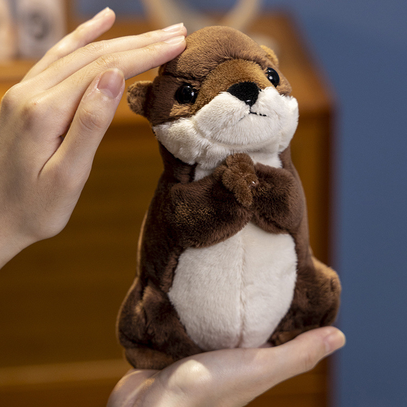 Wishing otter children plush toy cloth doll female sea otter gift doll eyes closed prayer otter doll wholesale Wishing otter children plush toy cloth doll female sea otter gift doll eyes closed prayer otter doll wholesale