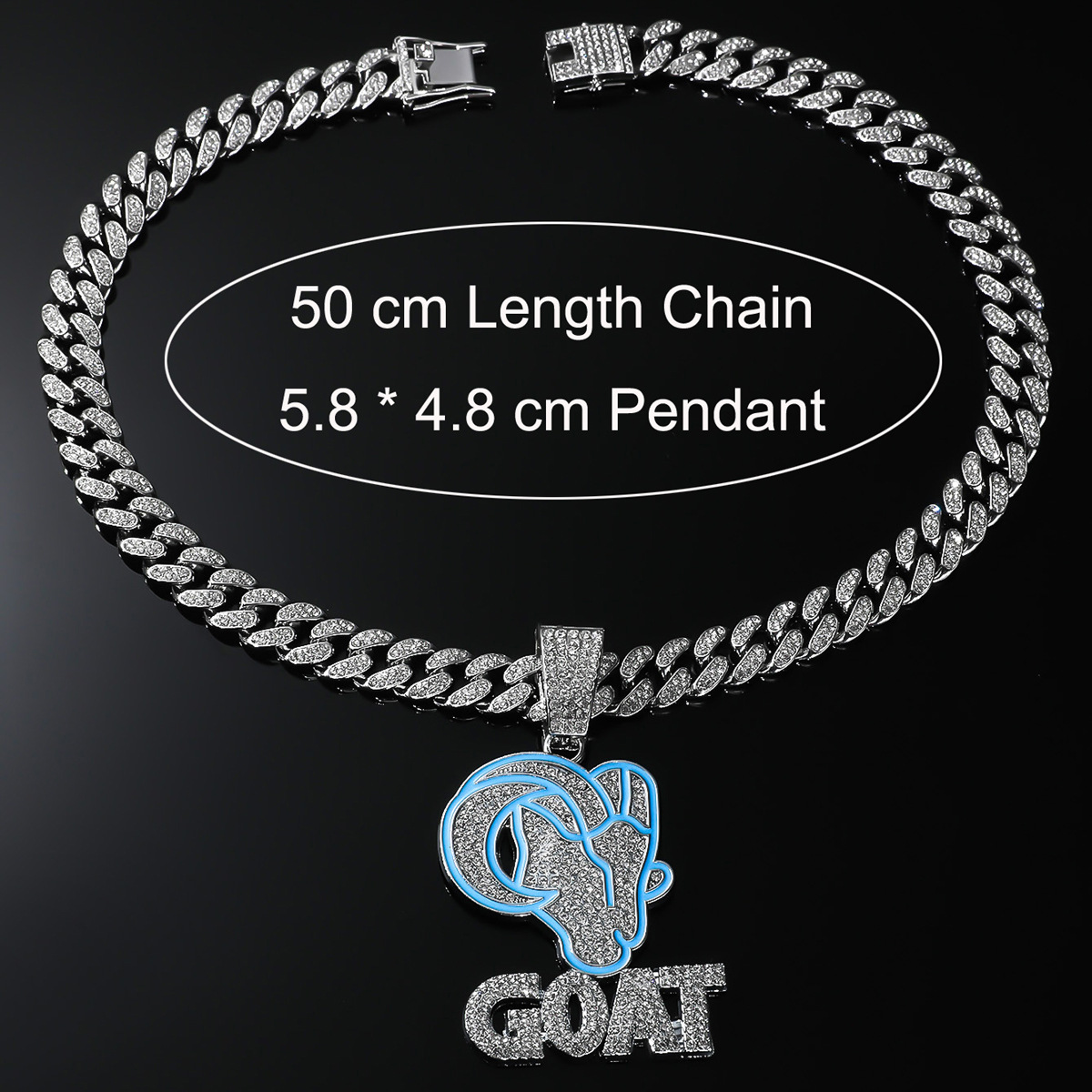 1 Stück 58*48mm Legierung Strasssteine Brief Schaf Anhänger display picture 8