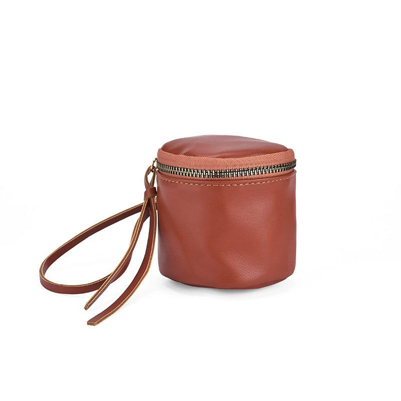 Retro wallet walnut, bracelet, organizer bag, small capacious key bag, headphones, lipstick