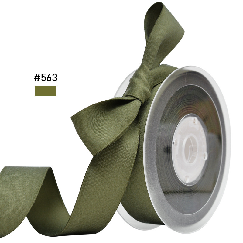 Yao Ming 2,8 cm cinta de algodón de poliéster bricolaje caja de regalo ramo de embalaje material de la ropa de doble cara mate gruesa cinta de algodón de poliéster