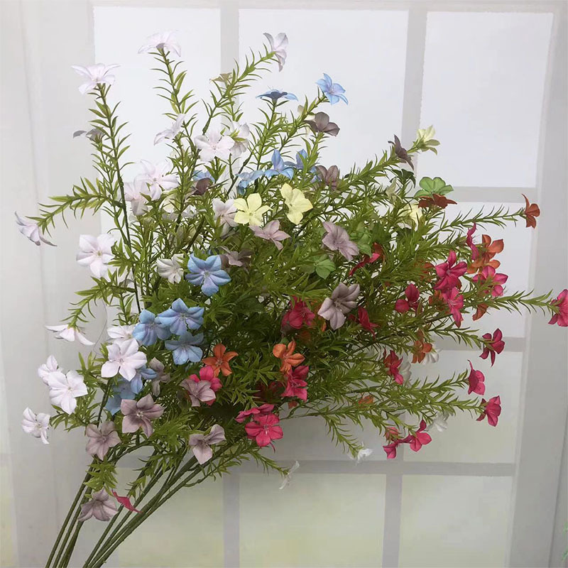 Small wildflower artificial flower wholesale wedding hall decoration artificial flower living room decoration wedding home Changchun artificial flower
