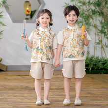 汉服男童套装儿童新中式夏季民族服宝宝周岁礼服小童国风薄款夏装