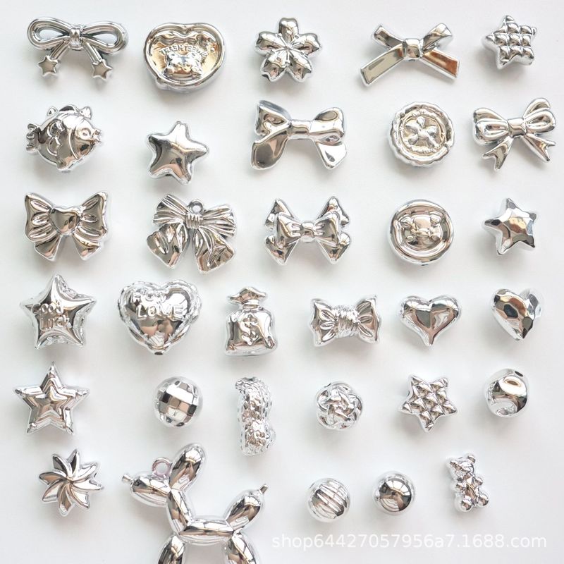 金属スルーホールアクリルミックスルースビーズアクセサリー diy パターン多用途チェーンビーズジュエリーアクセサリー|undefined