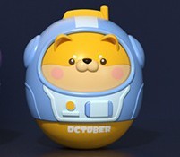 Children's tumbler toy large biteable baby baby educational early education tumbler toy wholesale