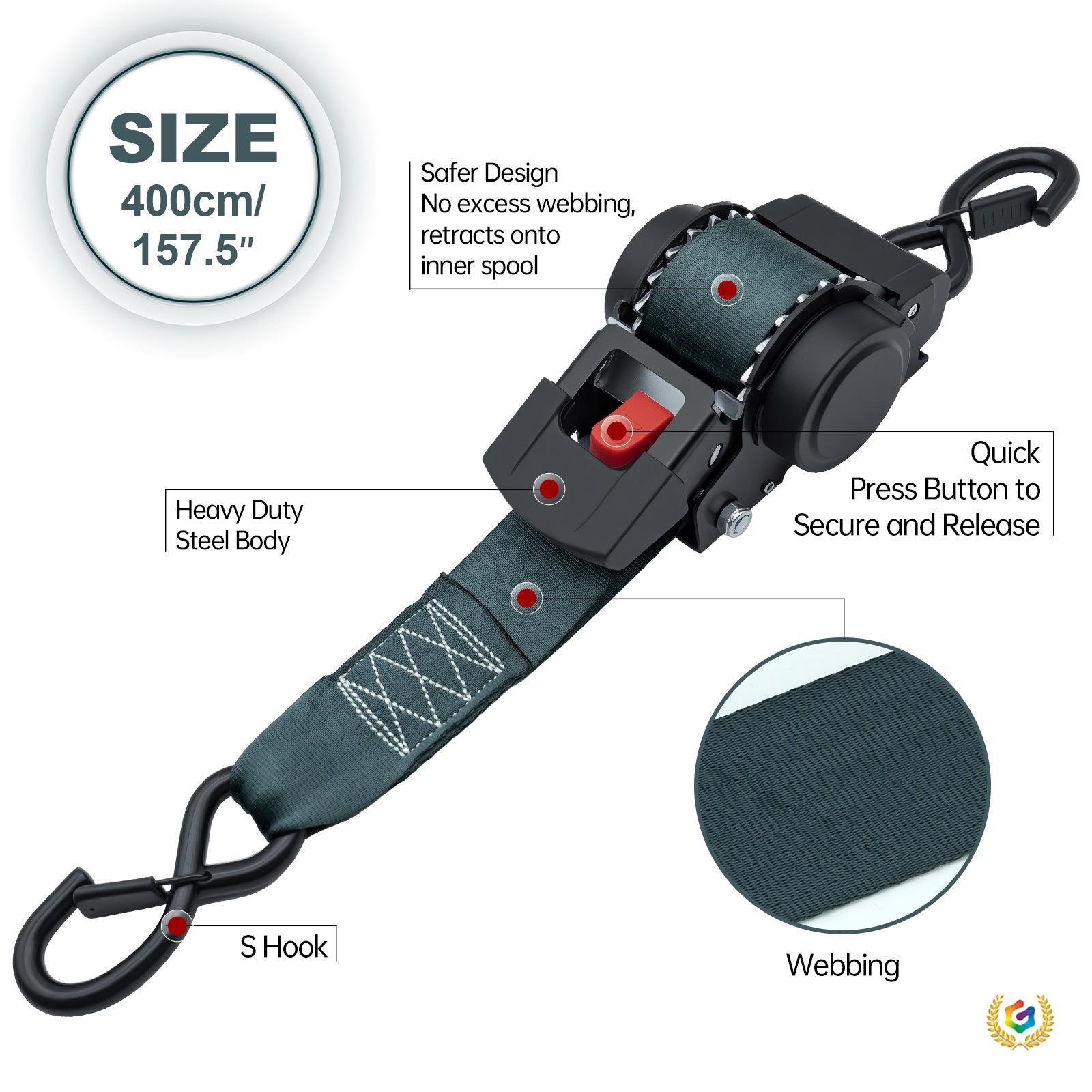 ⇝跨境重型棘轮捆绑带保险扣货车运输打包拉紧器货物捆扎固定绑紧