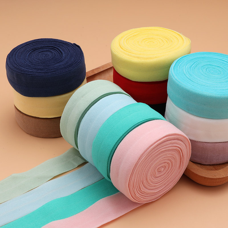 Color 2CM edging strip down jacket cuff elastic rolling strip webbing underwear underwear elastic folding edging belt