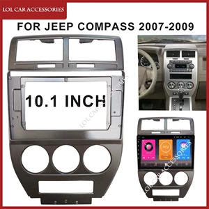2007-2009 Jeep Compass üçün 10.1 düym Mərkəzi İdarəetmə Naviqasiya Çərçivəsi Android Panel