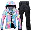 Ski ski suit, keep warm winter street top, windproof waterproof wear-resistant set, increased thickness