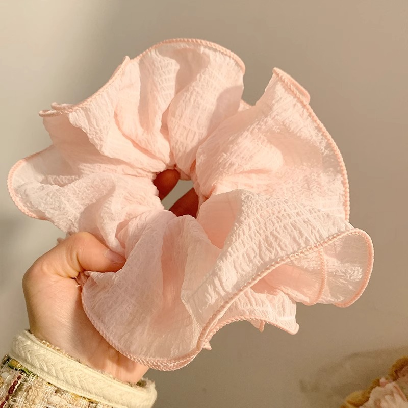 Encaje retro francés, diadema de intestino grueso, mujer 2025, nuevo estilo, cuerda para el cabello, banda de goma, lazo, dulce cuerda para el cabello, accesorios para el cabello