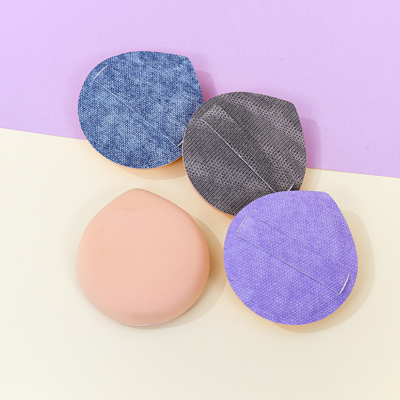 Fábrica personalizada de alta gama de cuero algodón de azúcar soplo de polvo para fijar el maquillaje sin polvo q bala 100 puntos de maquillaje esponja cojín de aire al por mayor