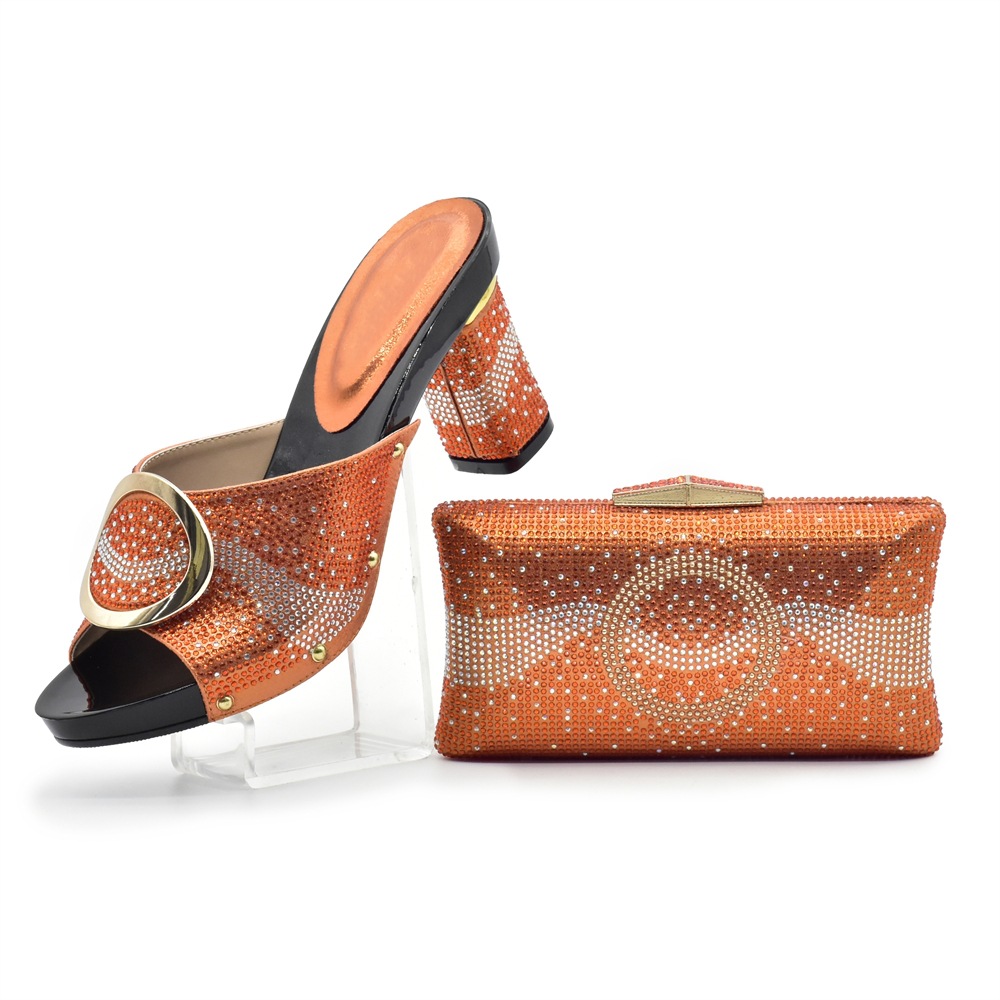 High Heels With Matching Handbag European Fashion Shoes Set_voghion.com