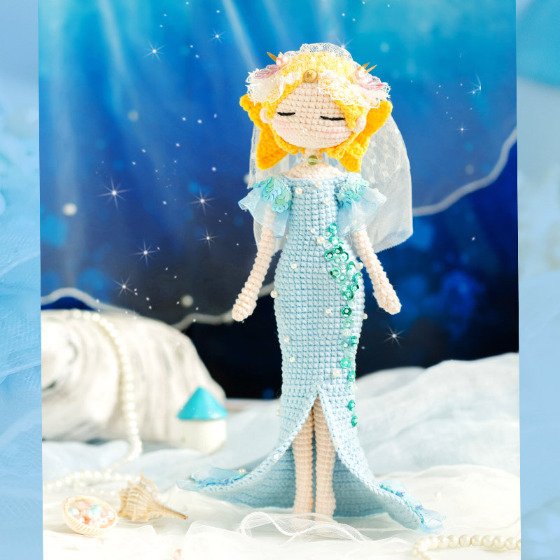 苏苏姐家双鱼座玩偶diy钩针编织玩偶毛线团材料包尛