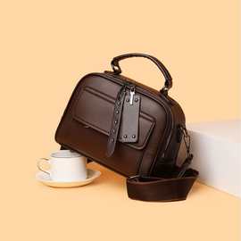 可手提包包高级感小众2025香风斜挎包女新款百搭单肩包多层妈妈包