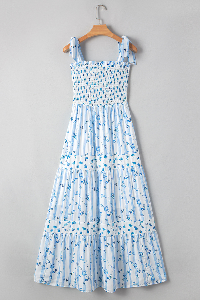 High-Waist A-Line Flower Sling Dress for Women High-Waist A-Line Flower Sling Dress for Women