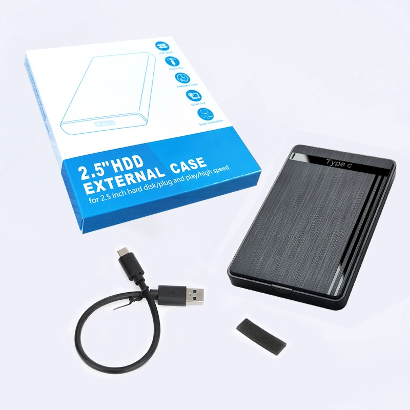 Корпус для внешнего 2.5-дюймового SSD твердотельного диска типа USB-C, внешняя коробка для корпуса жесткого диска