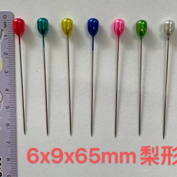 Venta directa de fábrica 6*9*65mm color en forma de pera aguja de posicionamiento de ropa 50 piezas