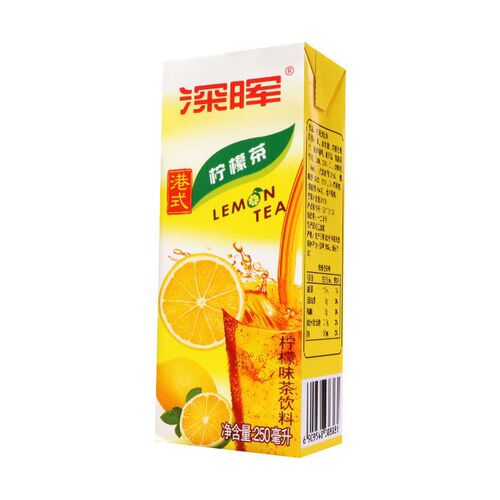 Shenhui Hong Kong style lemon tea drink 250ml*24 boxed summer thirst quenching lemon juice whole box wholesale