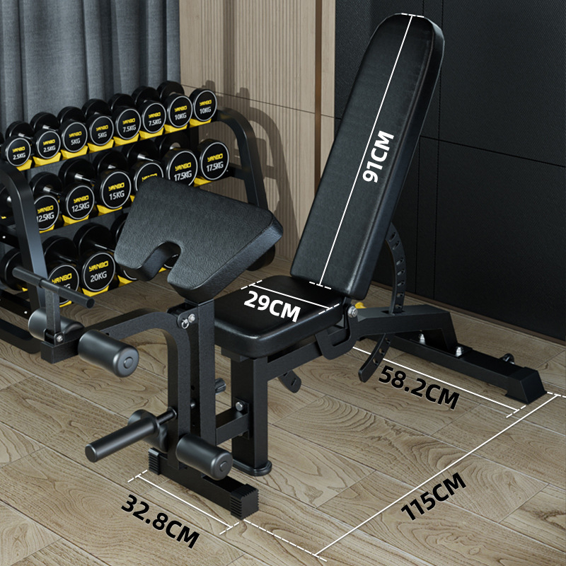Taburete con mancuernas hogar multifuncional equipo de fitness comercial tablero de abdominales sacerdote taburete de Banco Silla de fitness profesional