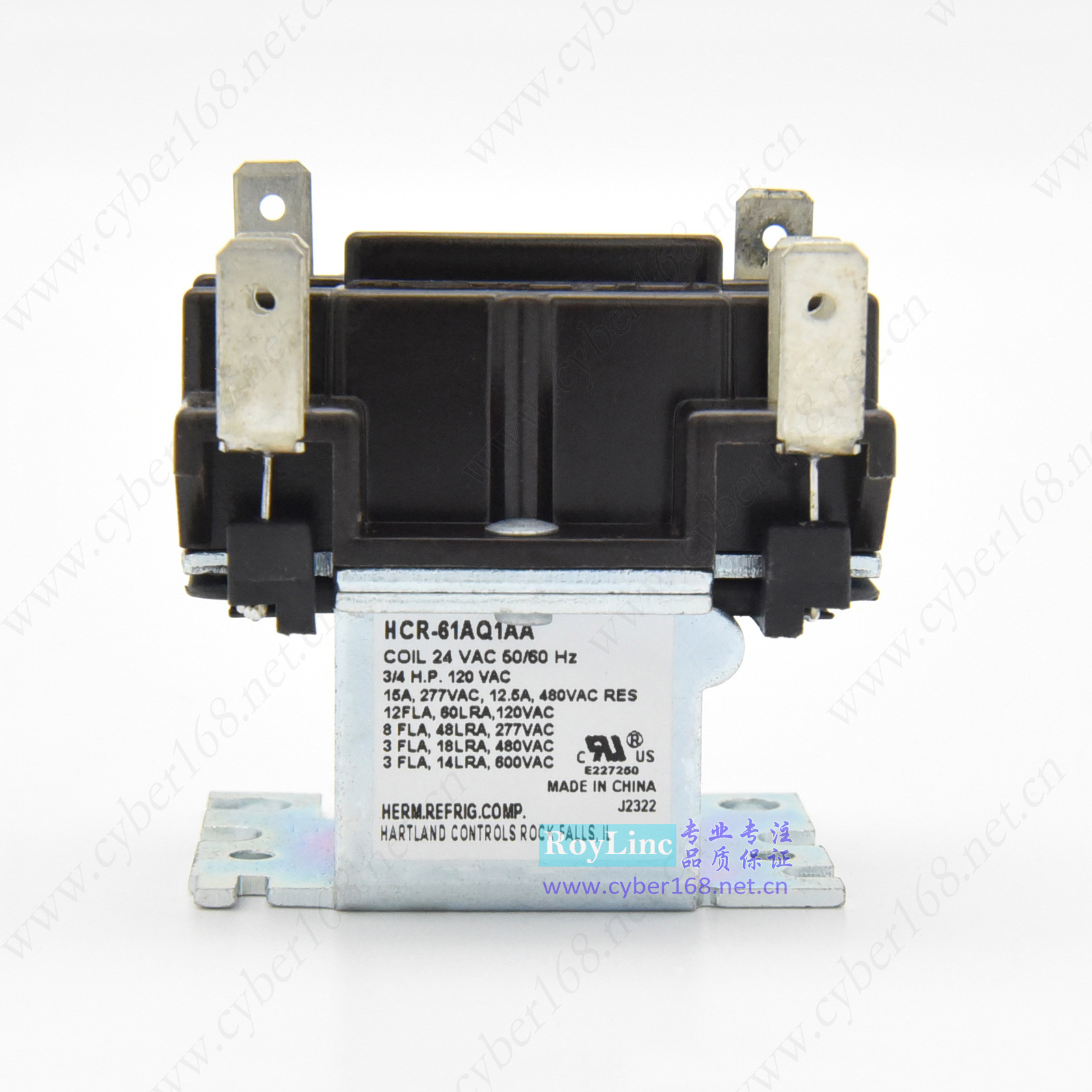 24VAC 15A FLA HCR-61AQ1AA 空调风管机楼宇通风系统美式继电器