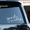 Good Vibes cross -border body sticker windshield personalized sticker waterproof alphabet sticker sticker car flower car supplies