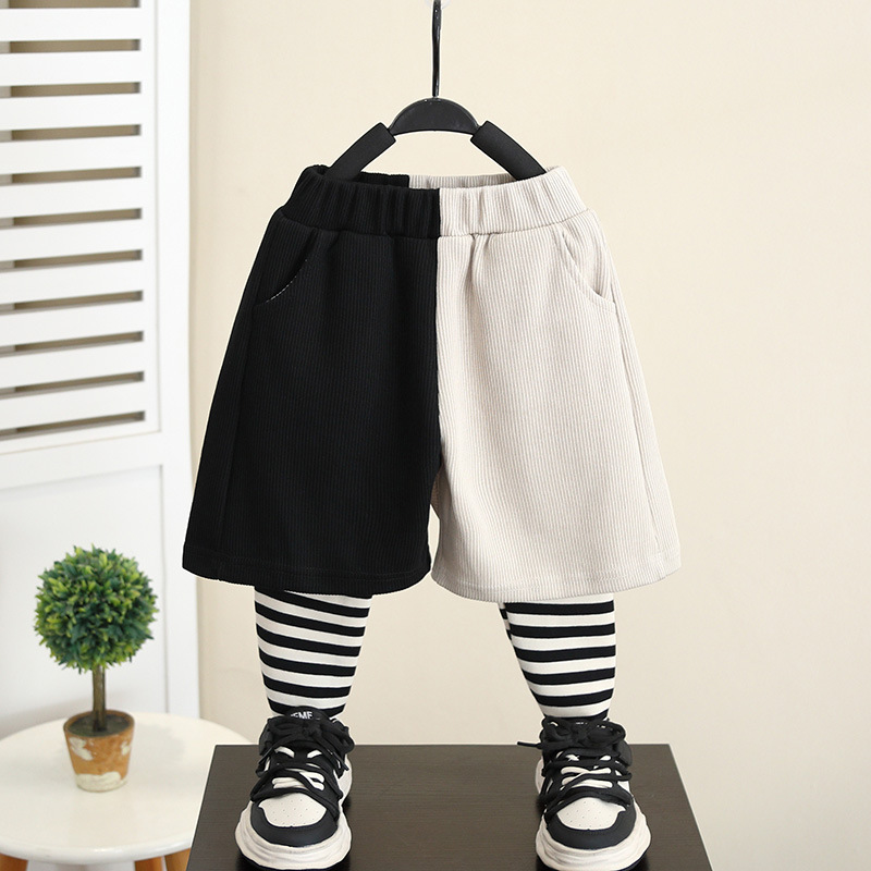 5970 niño estilo occidental falso traje de dos piezas suéter de manga larga coreano para niños 2024 nuevo bebé guapo de moda primavera y otoño