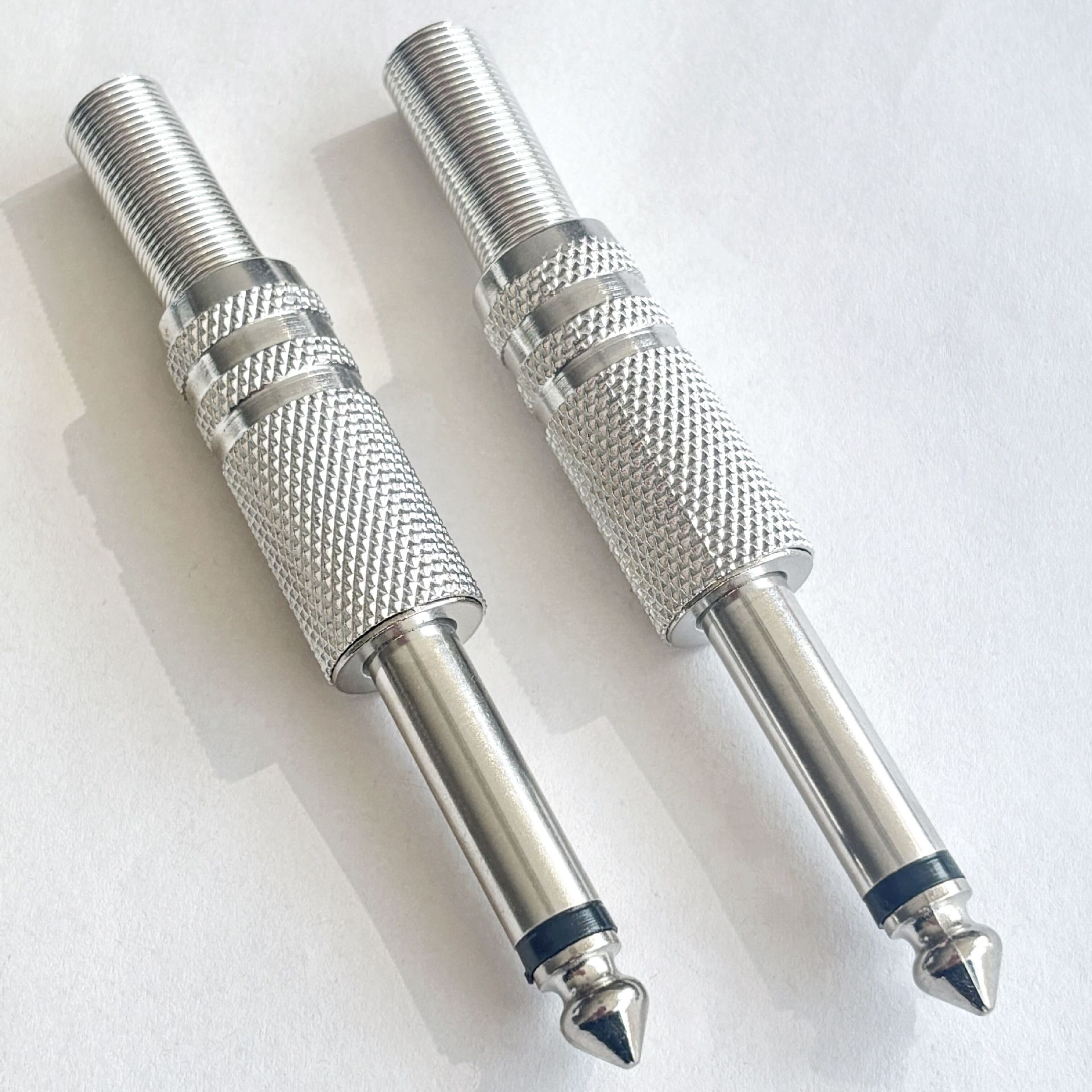 供应6.3单声道金属网纹帽， 麦克风话筒接头，6.35 音视频头