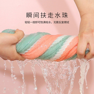 Ultra-Thick Hair Drying Cap, Quick-Drying Double-Layer Thickened Towel, Absorbs Water and Does Not Shed Hair, Student Dormitory Hair Drying Cap, Princess Style New Style