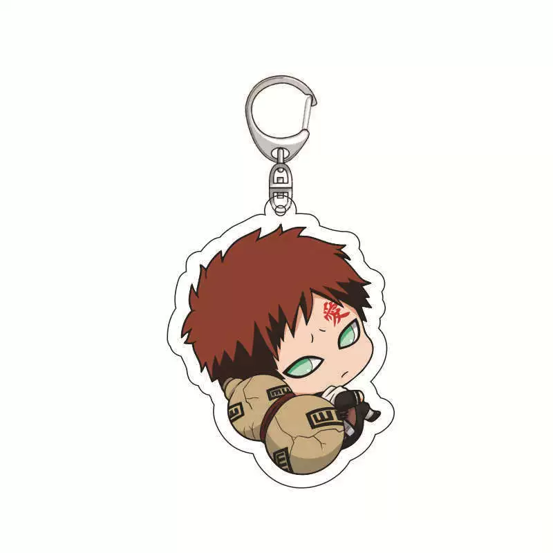 Acrylic Keychain (Movement) Naruto Q-Version Chibi Pendant, 5.5 cm, Metal Clasp