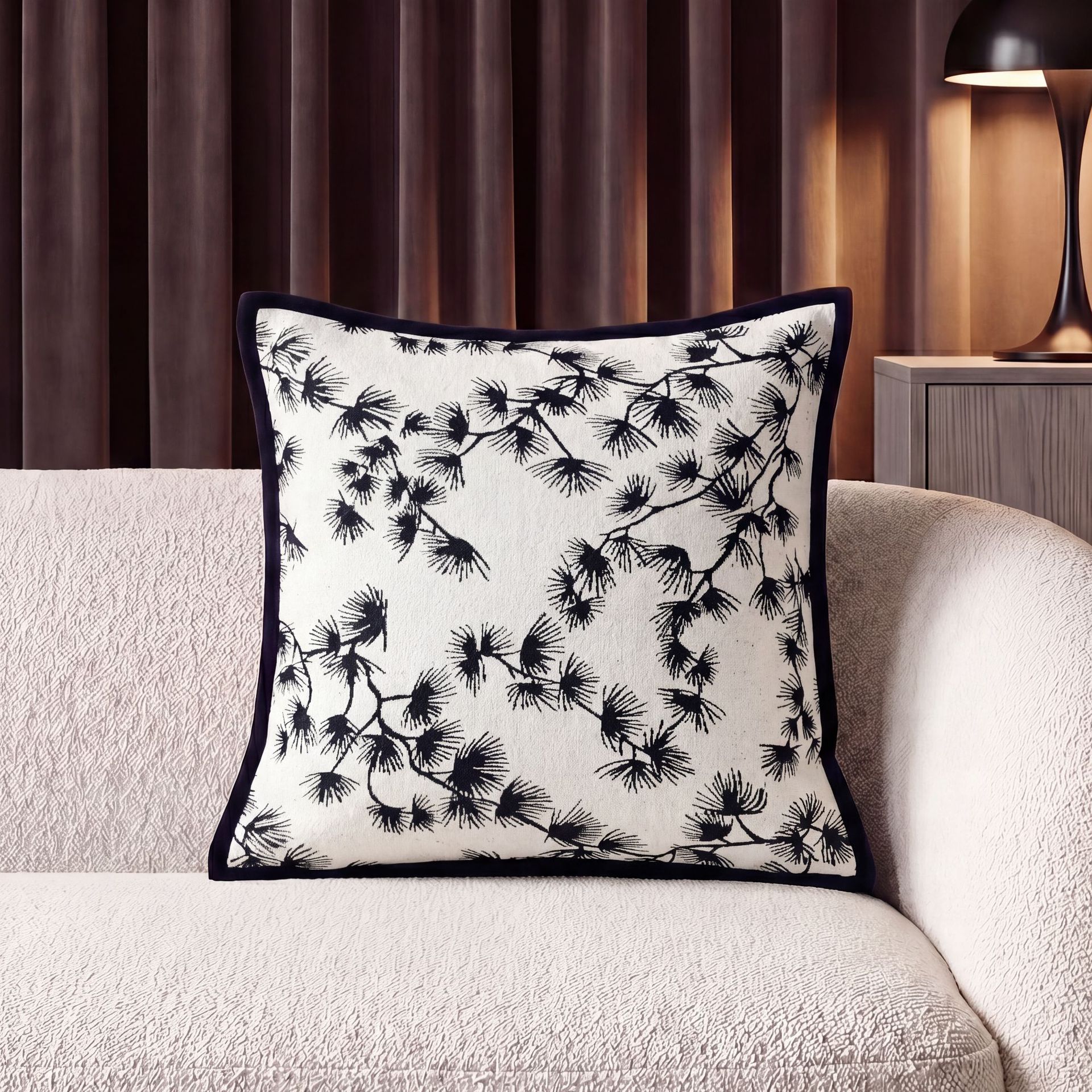 Nórdico de lujo ligero sofá almohada al por mayor almohada de sala de estar inwind jersey jacquard almohada transfronteriza un cabello