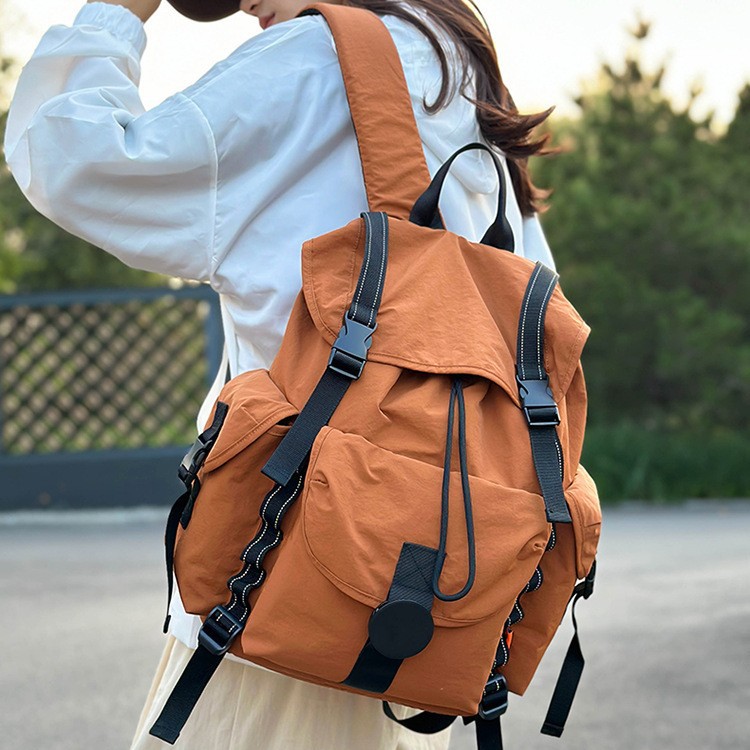 New Outdoor Hiking Backpack Student Backpack Forest Style Retro Female Japanese Style Simple Large Capacity School Bag Casual Backpack