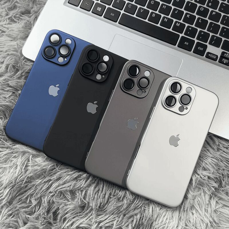 自带镜头膜磨砂金属漆适用iPhone17手机壳全包肤感苹果16防摔硬套|undefined