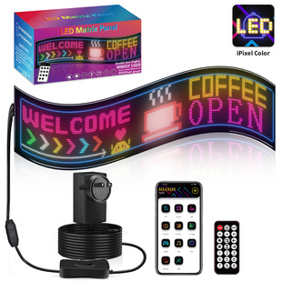 Carefully Selected Big Truck Devil's Eye App Bluetooth Programming Car Advertising Screen Smart Car Sticker Led with Screen Wholesale