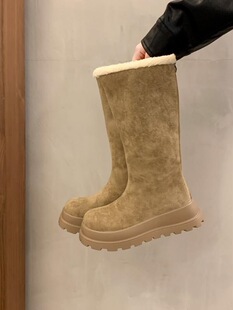 W 71442 Winter Snow Boots Tall Tube Women �����LͲѩ��ѥ