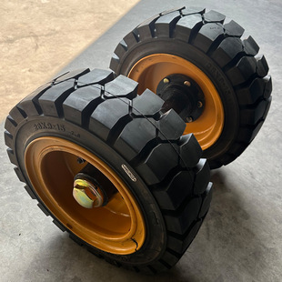 680MM solid tire 80MM axle excavation tunnel trolley solid wheel port trailer mobile wheel