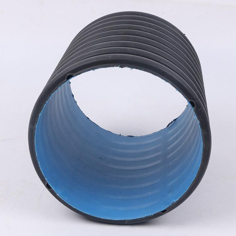 Sn8双壁波纹管排污管pe波纹管800大口径污水管道波纹管排水管