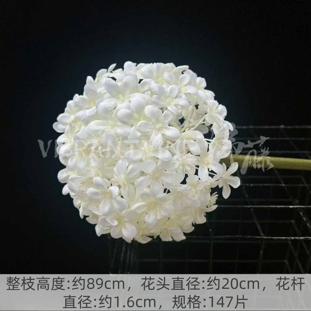 Arreglo de flores de guía de diseño de bodas blanco Arreglo de flores de guía Sala de estar del hotel Decoración de flores falsas Fábrica de flores artificiales al por mayor