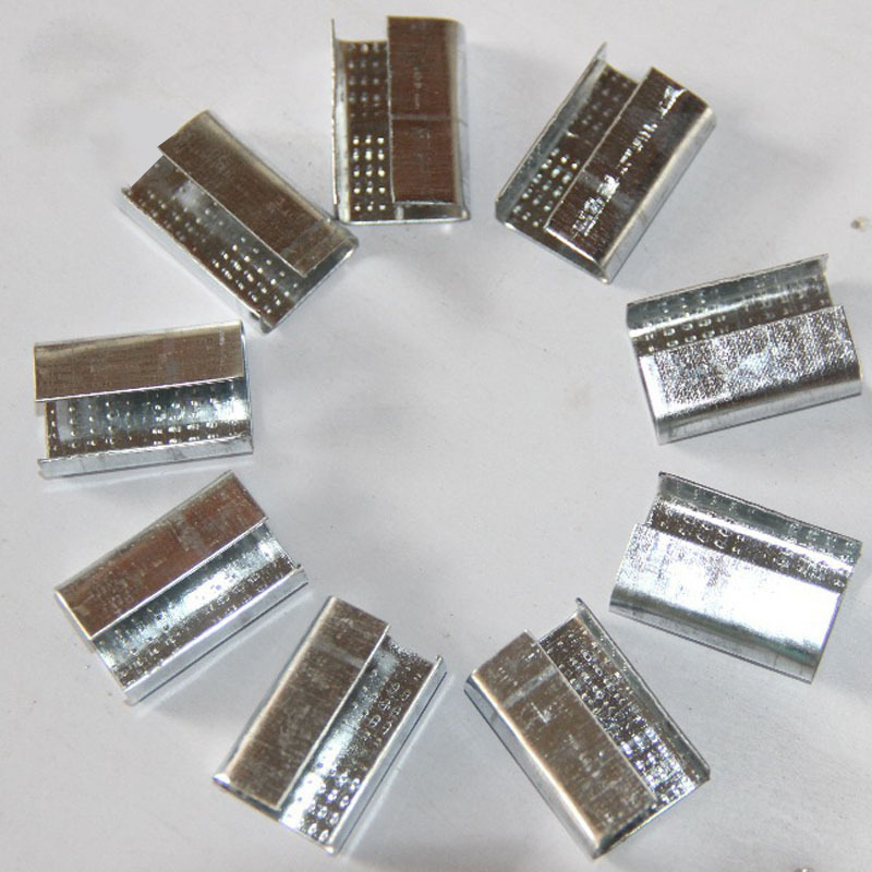 全新料镀锌扣 塑钢打包扣 PET塑钢带打包扣 塑钢扣手动打包机扣