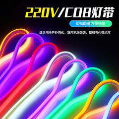Ledランプは220v屋外防水超亮自己粘着線形ランプ家庭用リビングルーム吊り天井雰囲気ランプCOBソフトランプ