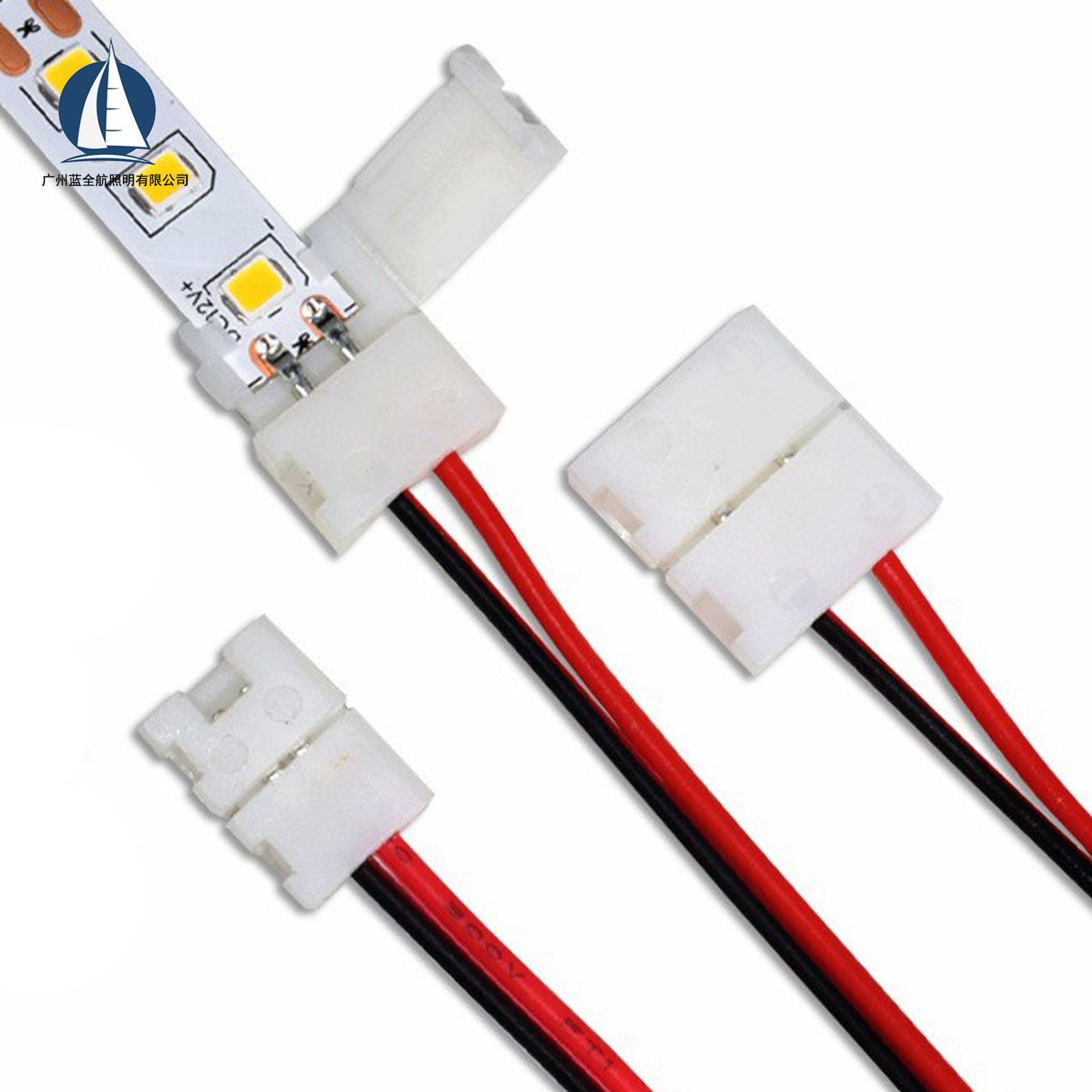 Tira de luz LED del gabinete Línea de DuPont caja de conexiones de un punto y seis Línea de extensión de DuPont tira de luz sin soldadura pegatina rodillo de tira de luz