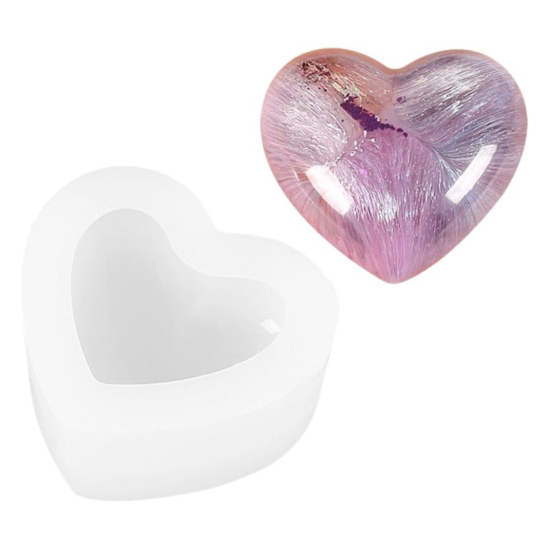 Sike DIY cristal epoxi molde amor colgante decoración molde de silicona espejo amor molde de silicona