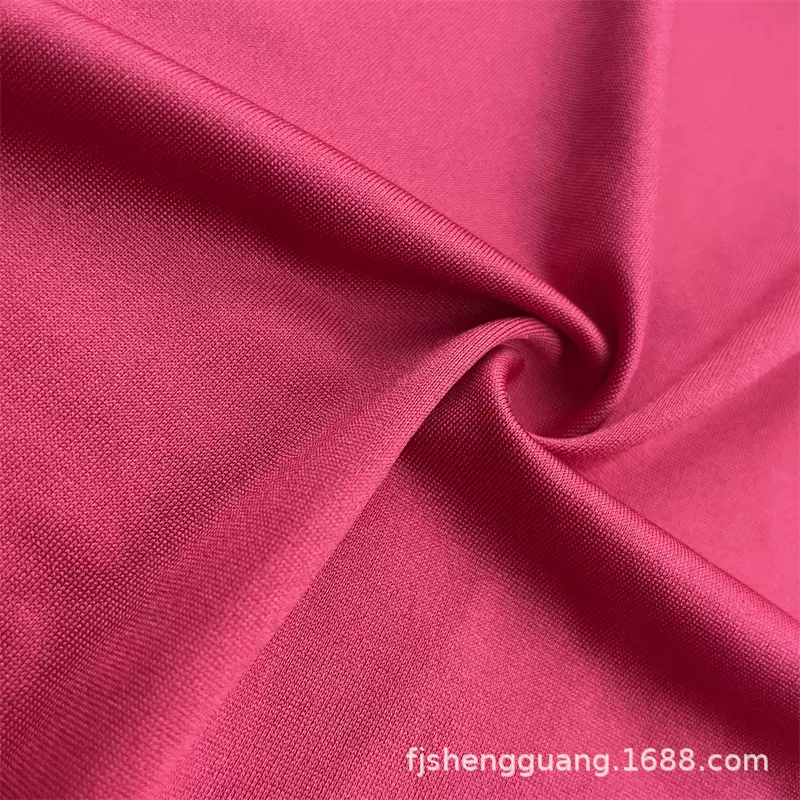 厂家直供涤氨牛奶丝拉架布四面弹力汗布瑜伽服内衣等针织氨纶面料