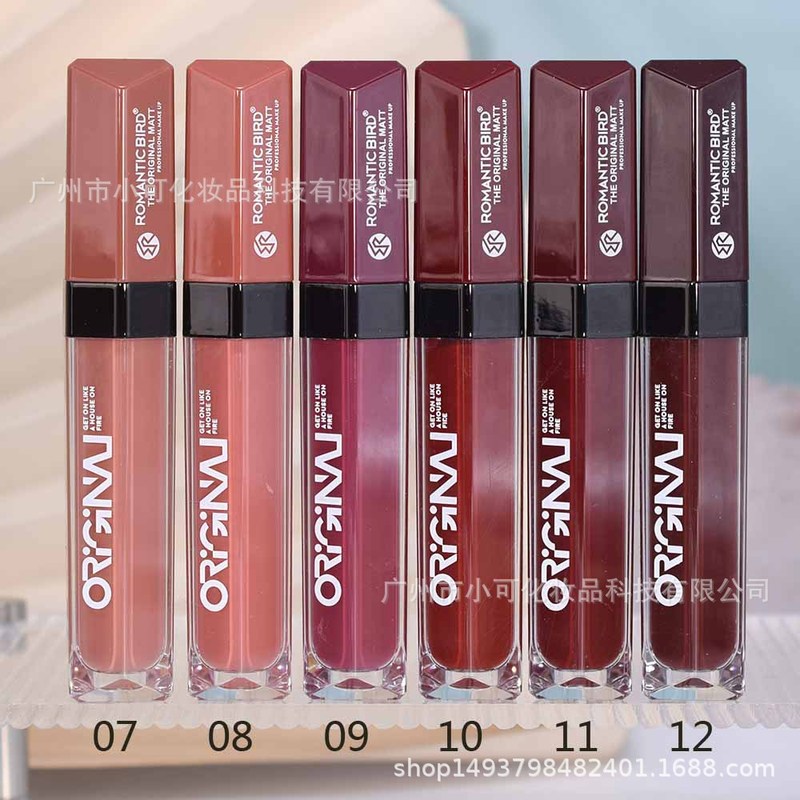 只出口【ROMANTIC BIRD】RB273哑光唇彩唇釉12色混MATTE LIPGLOSS|undefined