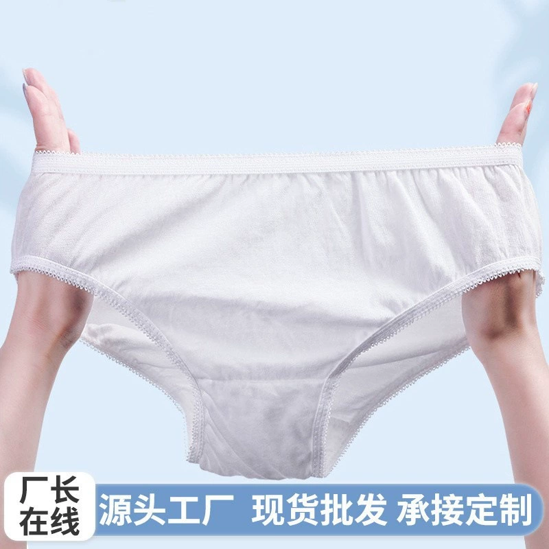 Одноразовое хлопковое нижнее белье для женщин, для путешествий, командировок, без стирки, для беременных, послеродовое, больших размеров, ежедневные одноразовые брюки для беременных.