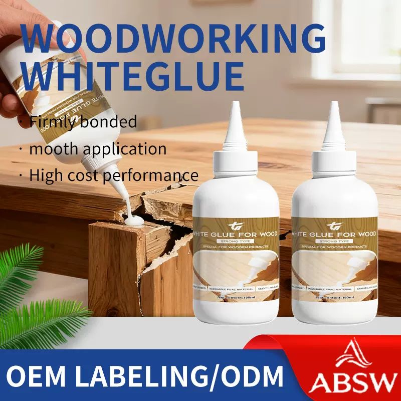 跨境白乳胶白胶木板胶断木材木头拼接木乳白胶家具修复木工白胶